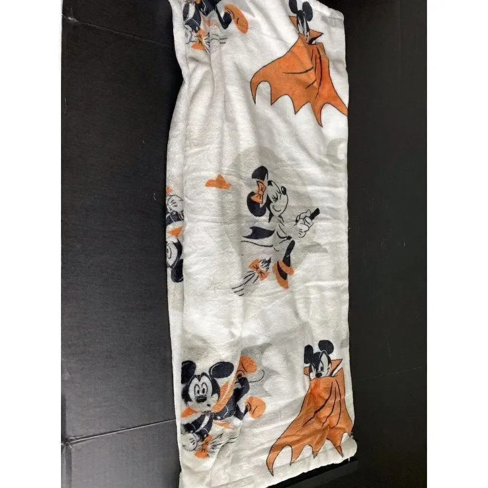 New Disney Mickey & Minnie Mouse Halloween Plush Throw‎ Blanket 50X70” NEW